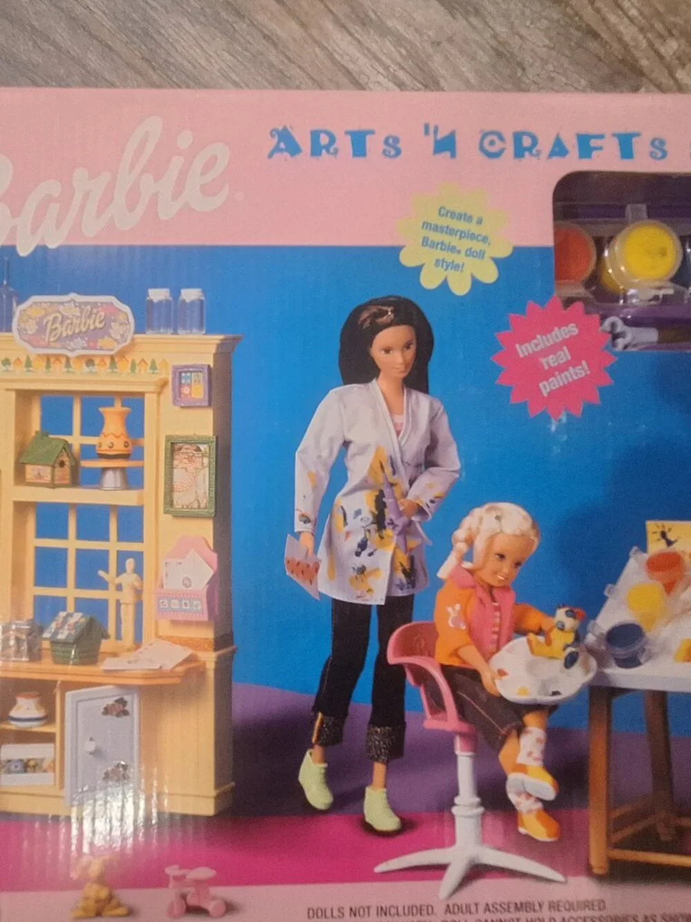 Vintage 1999 Mattel Barbie Arts 'N Crafts Studio Playset - Unopened